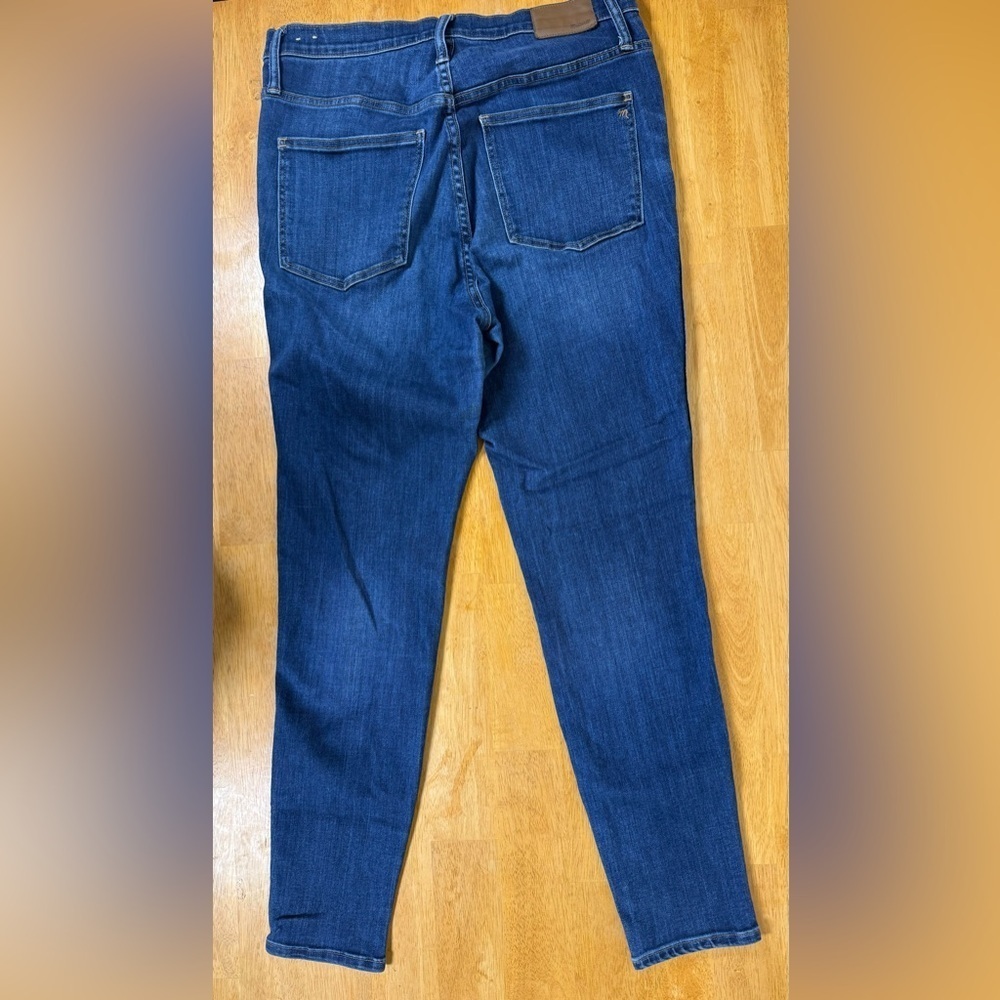 Madewell Women's 10” High Rise Skinny Jeans Size 31 Medium Wash Pockets - Picture 10 of 11